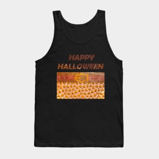 Pumpkins Leather Tank Top